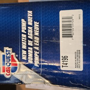 New Genuine Carquest T4196 Water Pump