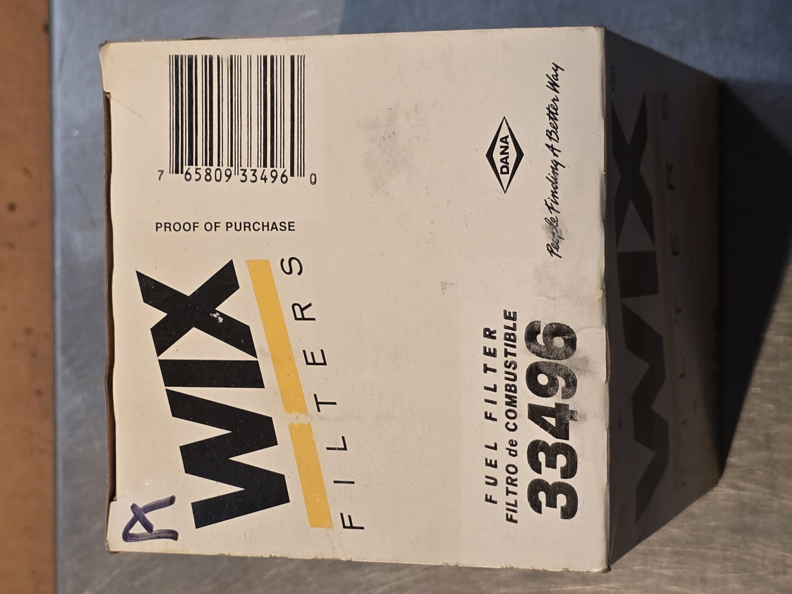 New Genuine WIX 33496 FUEL FILTER