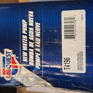 New Genuine Carquest T4196 Water Pump