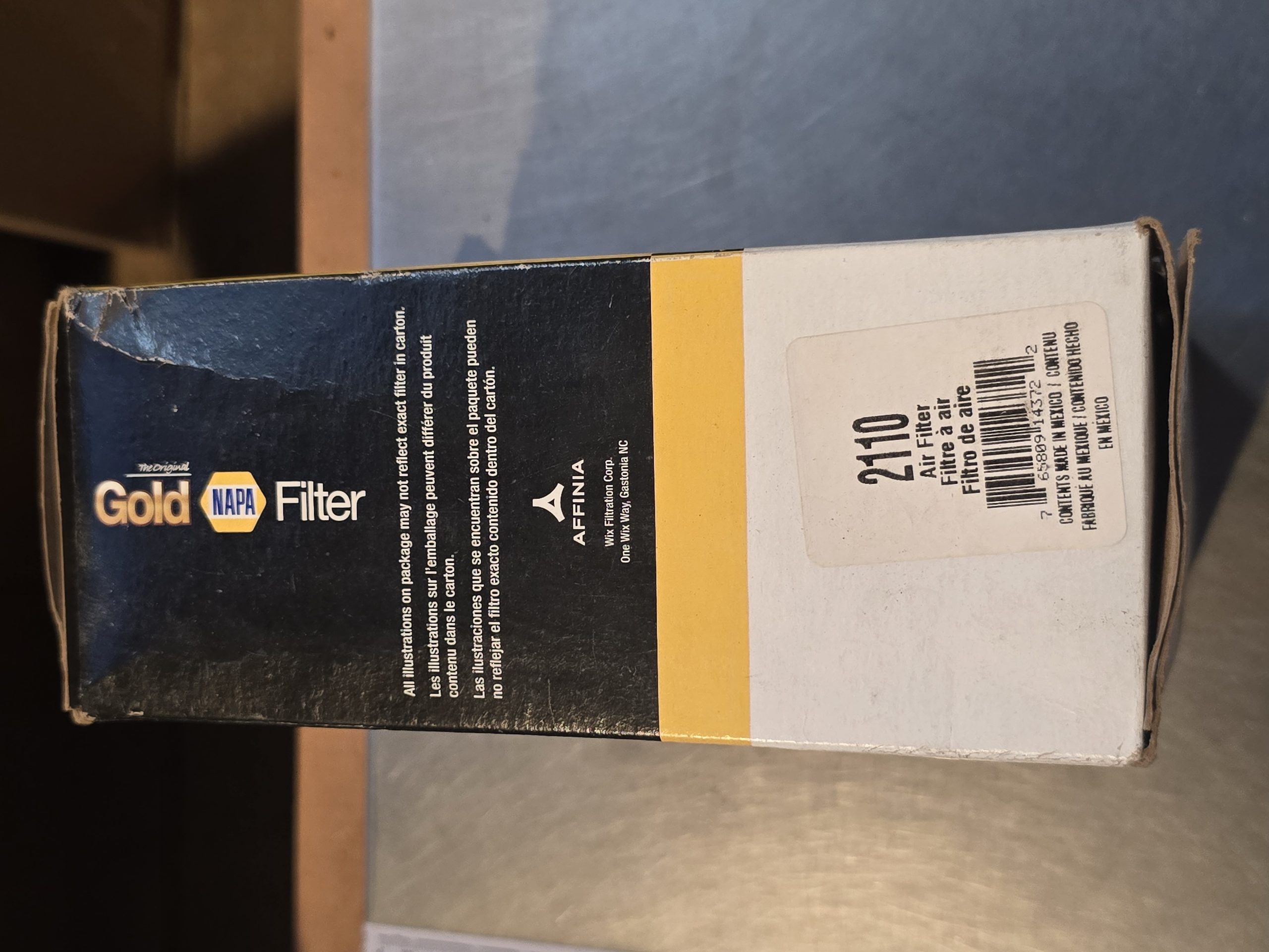 New Genuine Napa Gold 2110 Air Filter