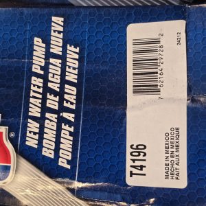 New Genuine Carquest T4196 Water Pump