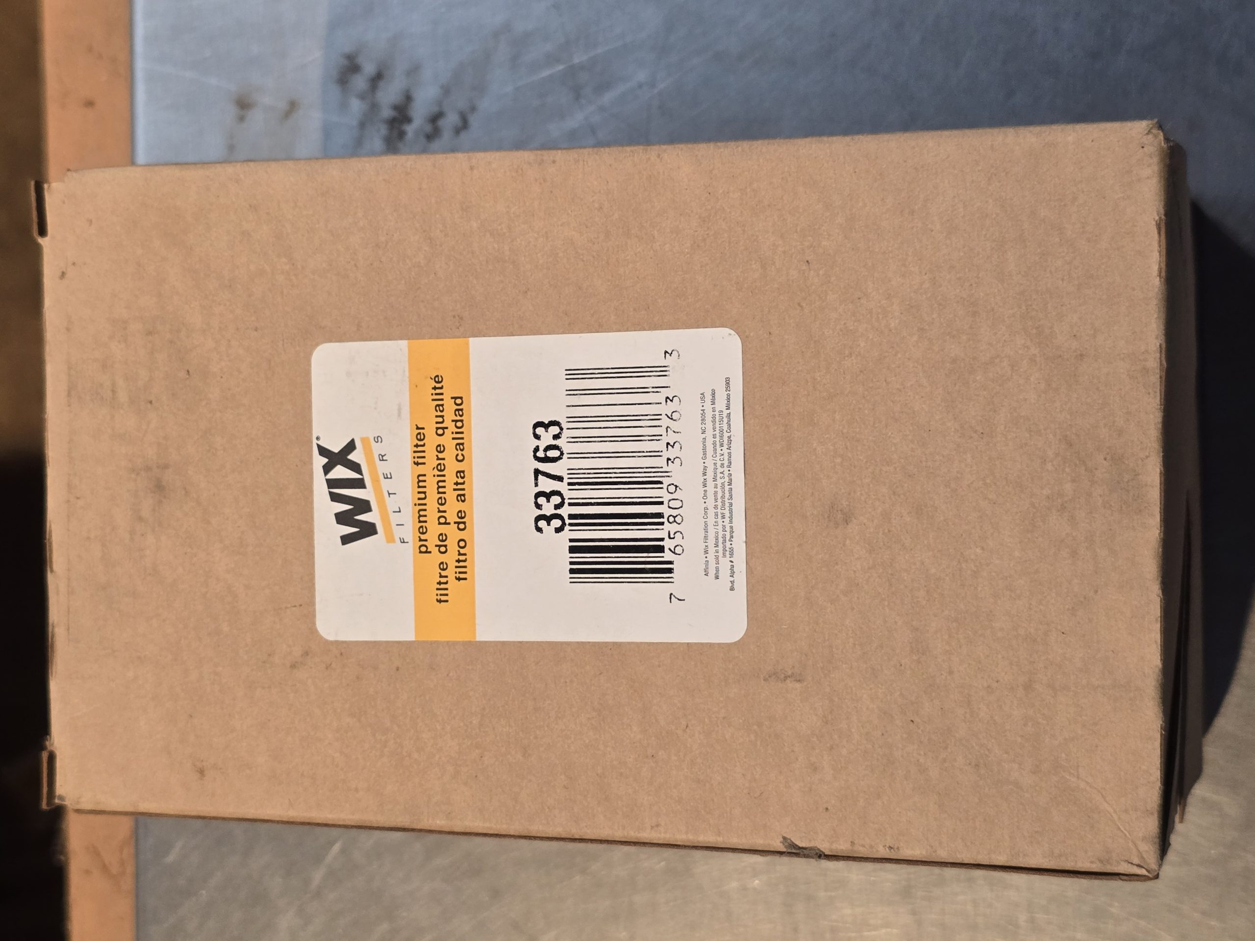 New Genuine WIX 33763 Fuel Filter