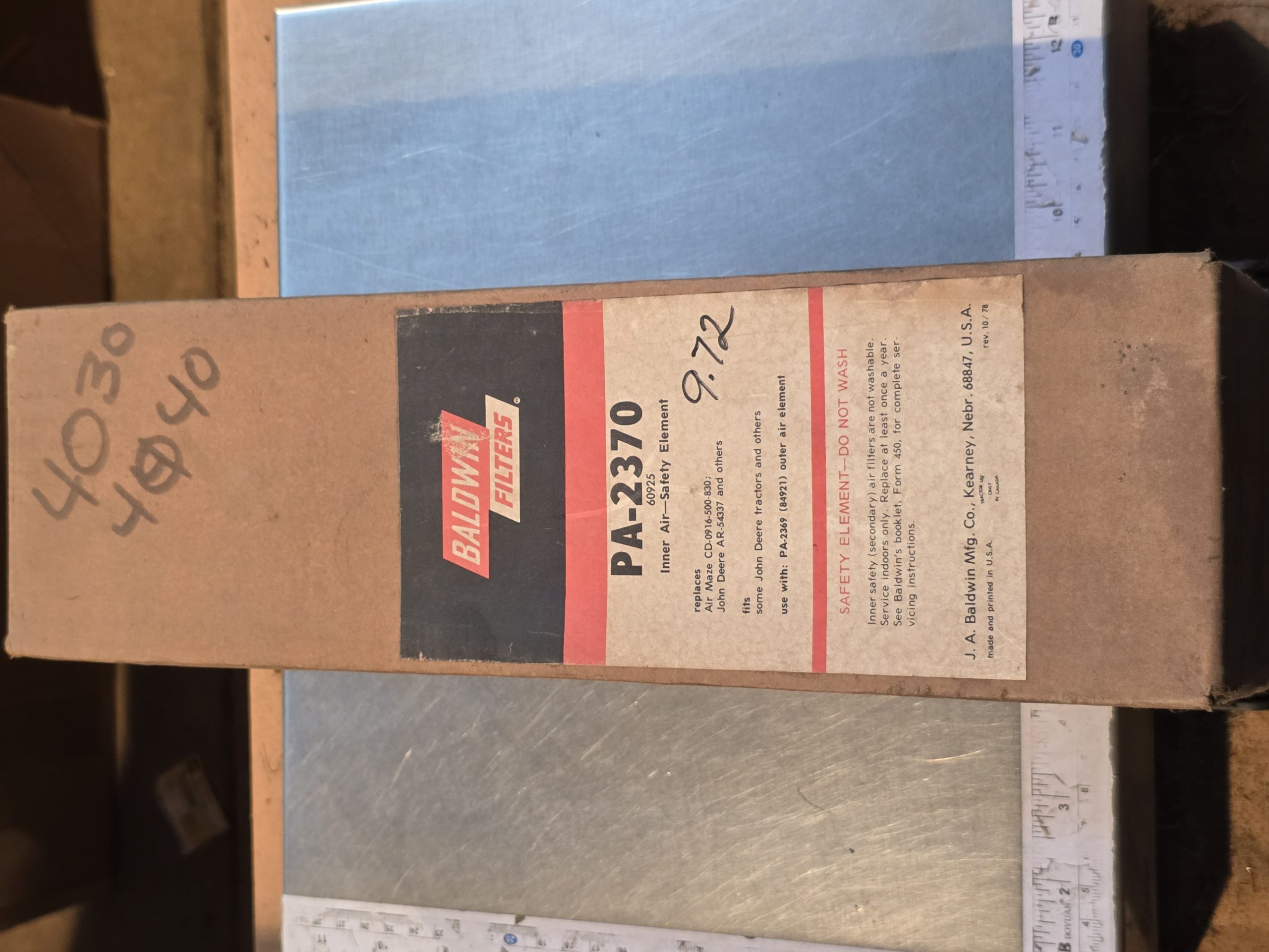 New Genuine Baldwin PA-2370 Air Filter