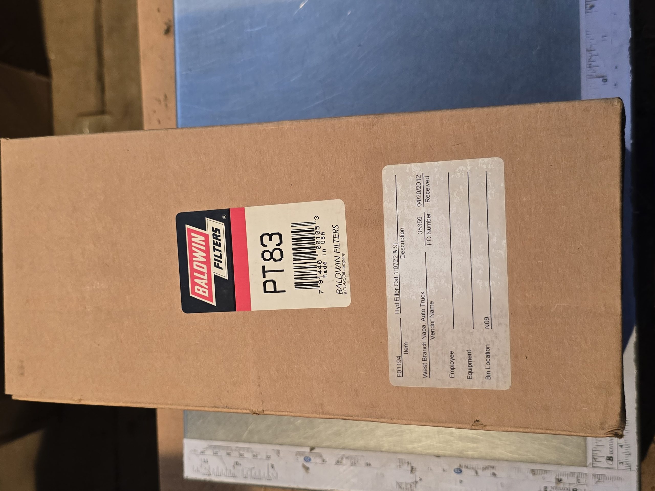 New Genuine Baldwin PT83 Hydraulic Filter