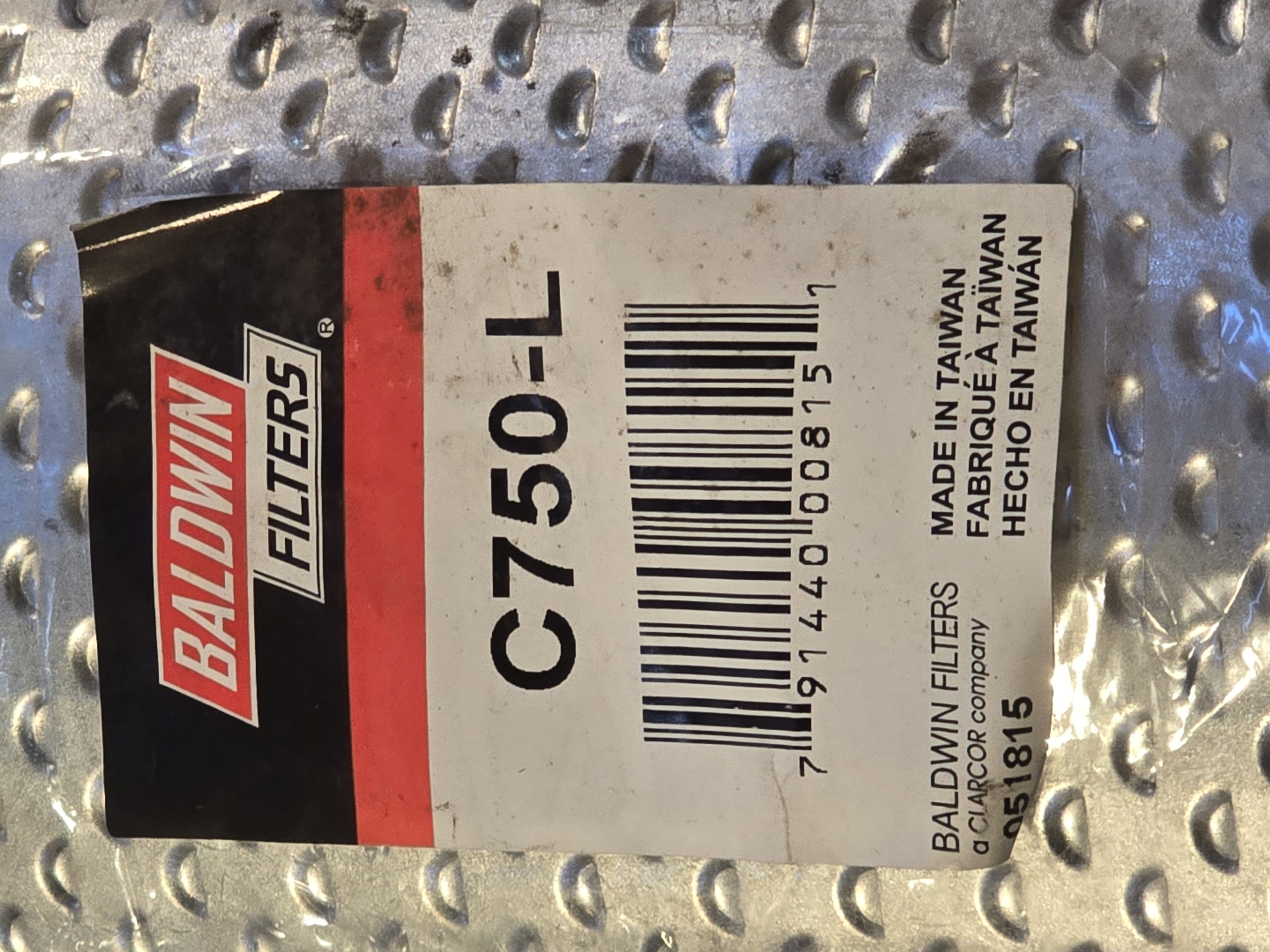 New Baldwin C750-L Oil Filter