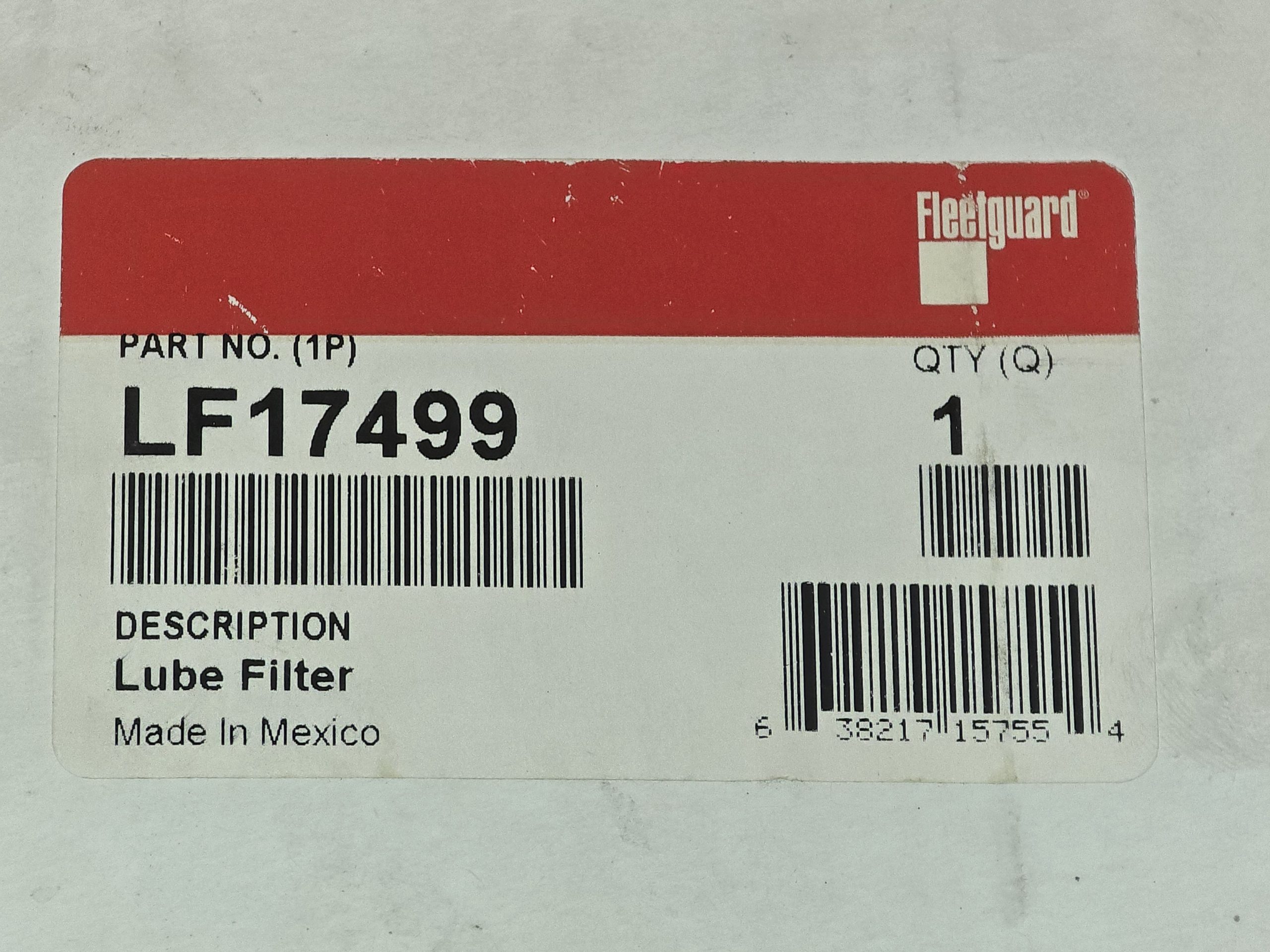 New Genuine Fleetguard LF17499 Oil Filter
