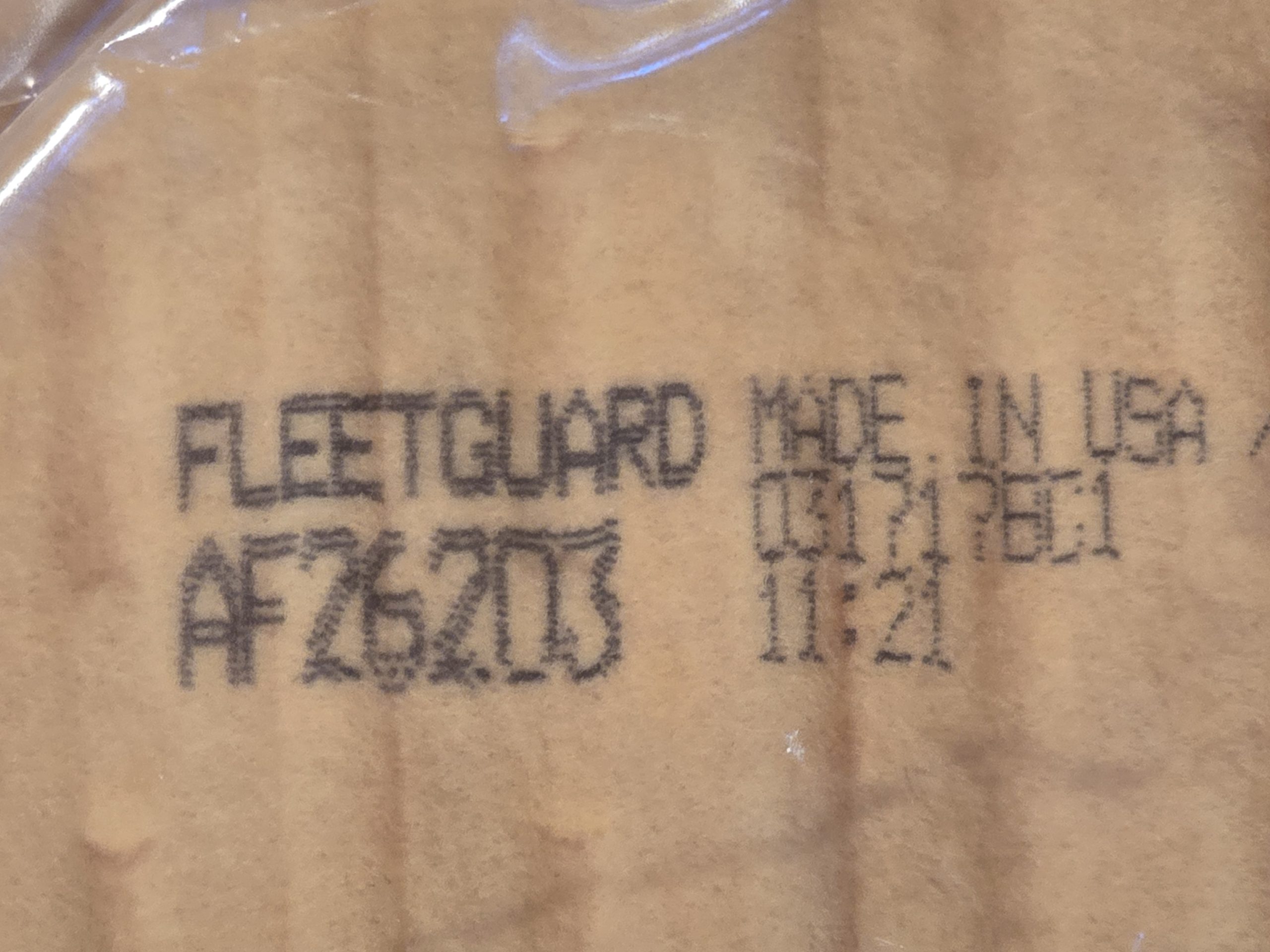 New Genuine Fleetguard AF26203 Air Filter