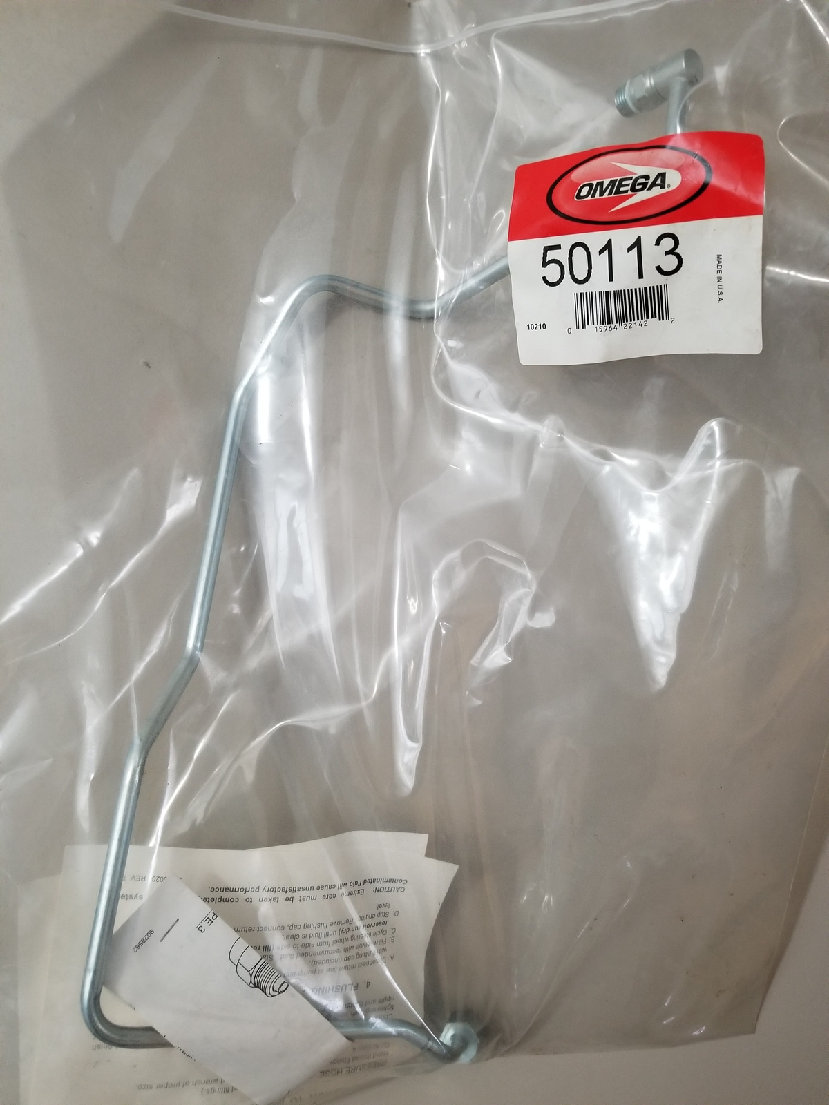 Genuine OMEGA Power Steering Pressure HosePart# 50113 - NEW