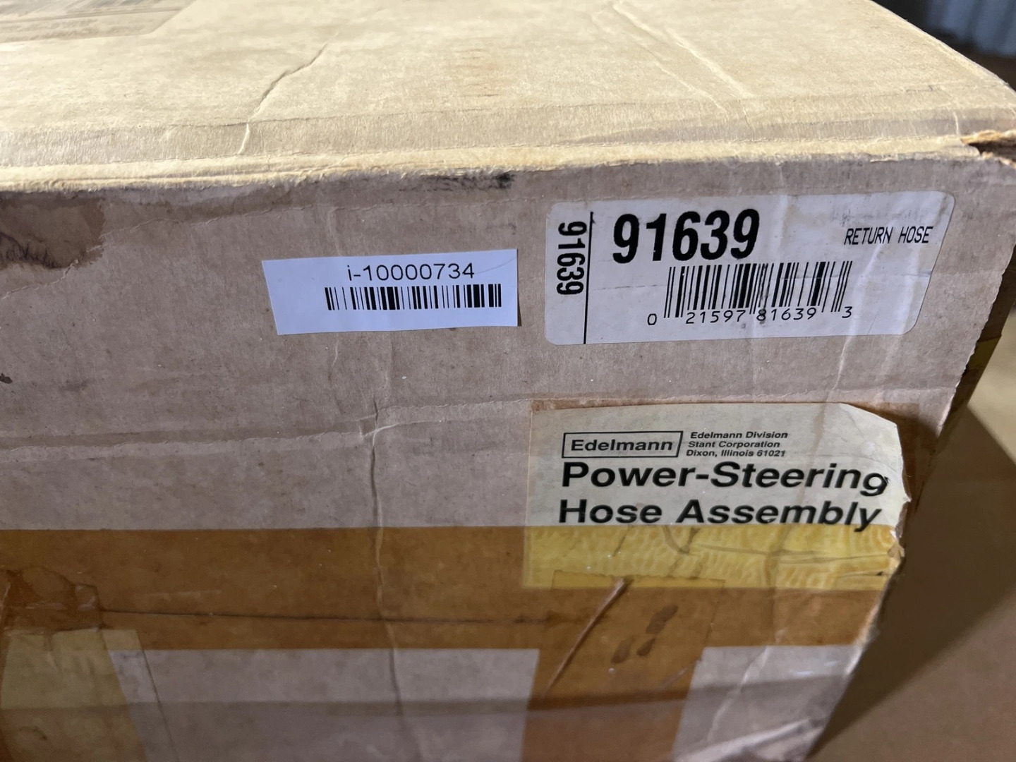 Genuine EDELMANN Power Steering Hose Part# 91639 - New