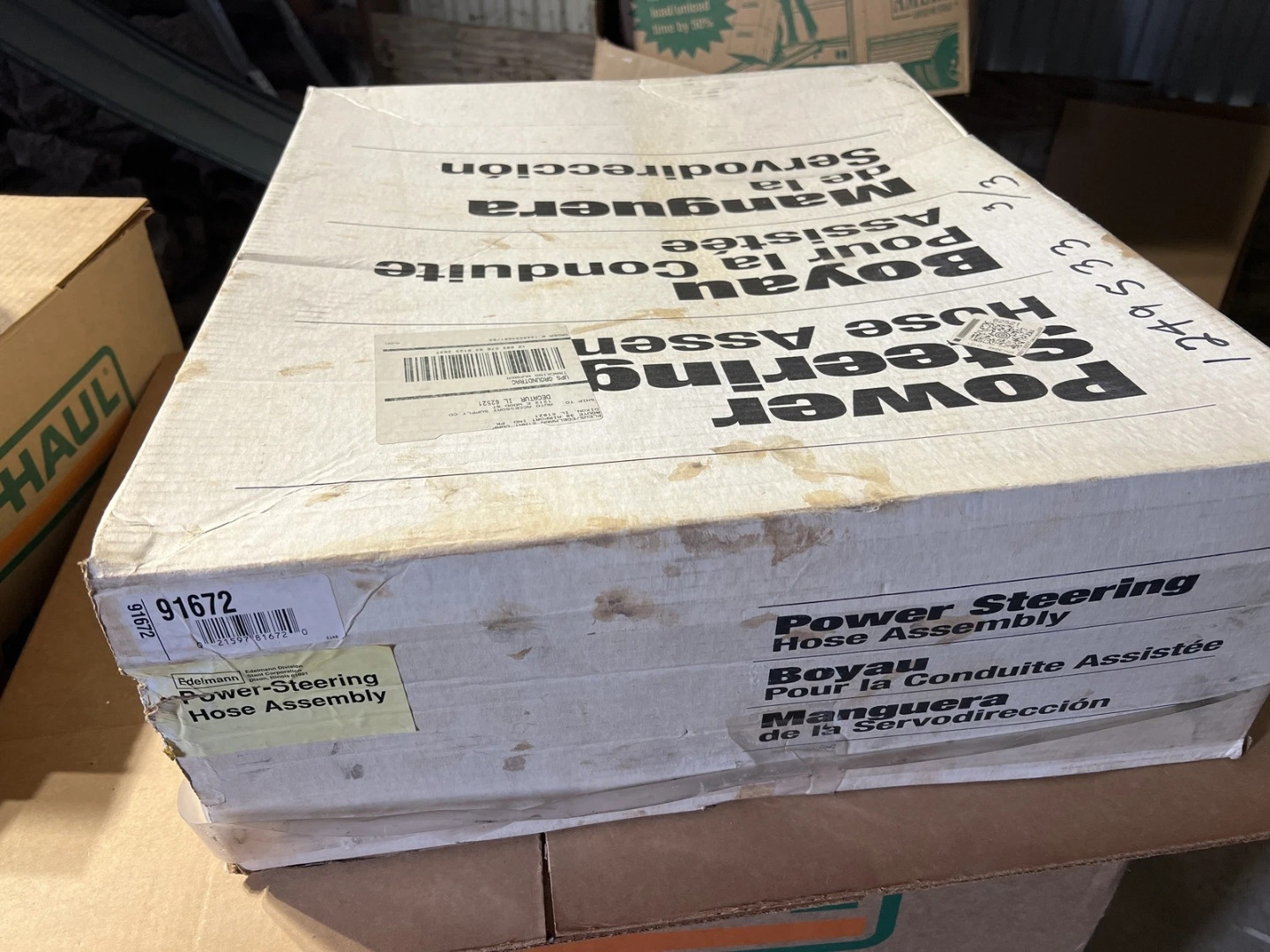 Genuine EDELMANN Power Steering Hose Part# 91672 - New