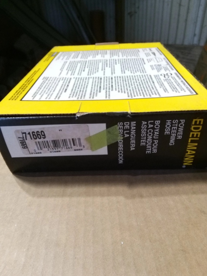 Genuine EDELMANN Power Steering Hose Part# 71669 - New