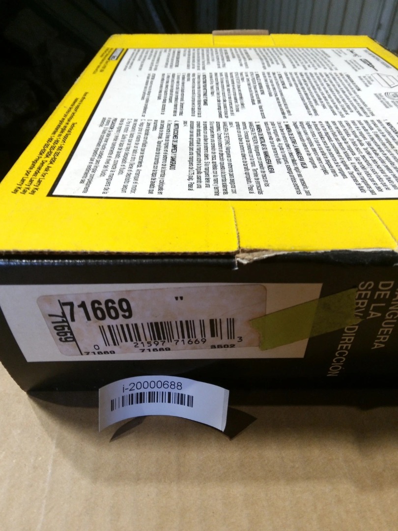 Genuine EDELMANN Power Steering Hose Part# 71669 - New