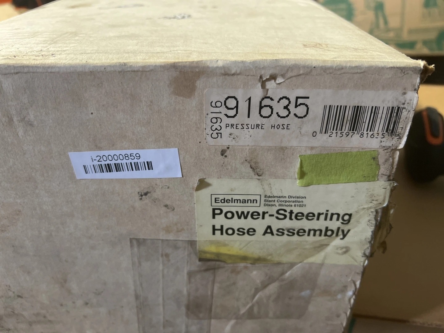 Genuine EDELMANN Power Steering Hose Part# 91635 - New