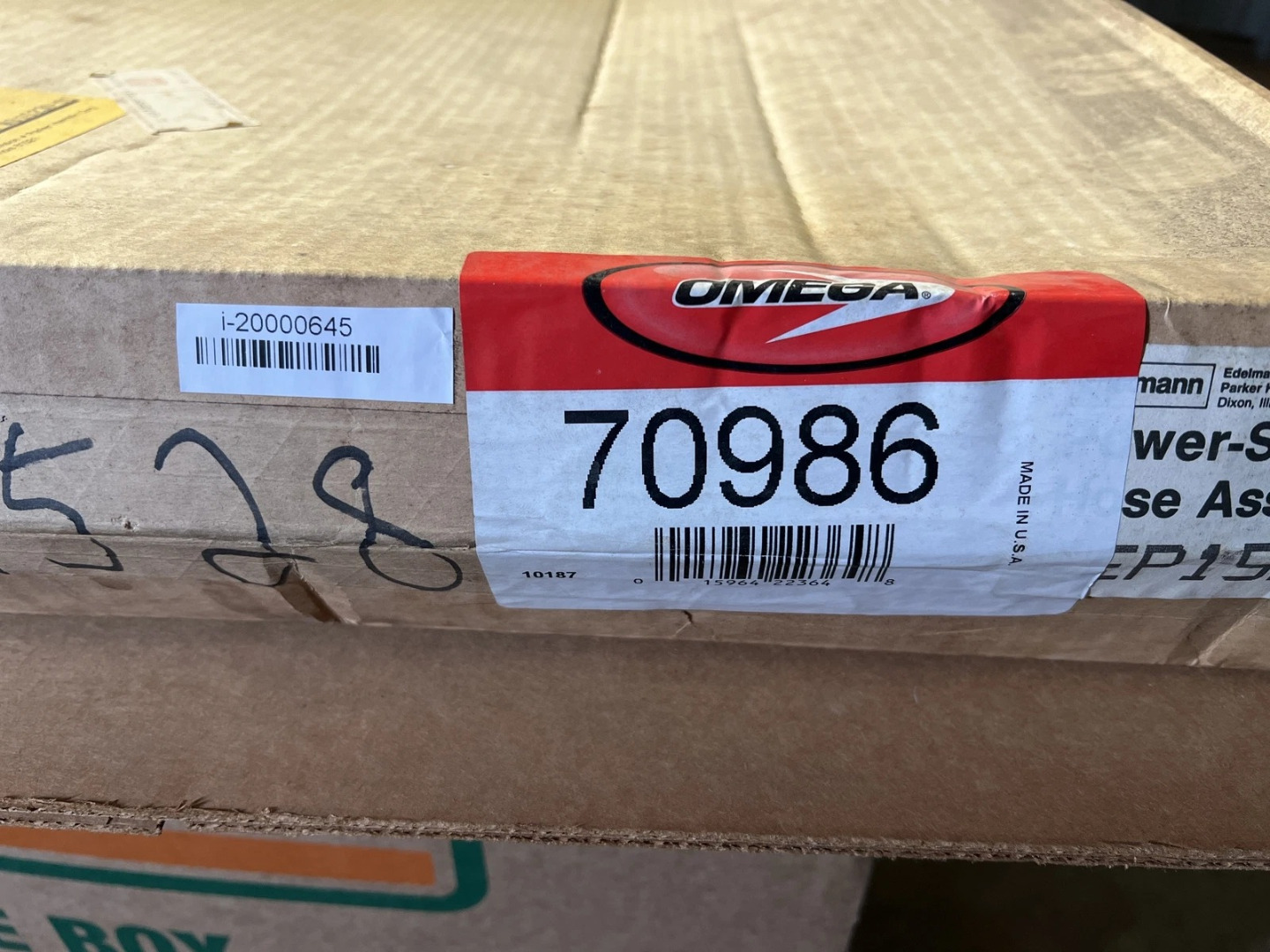 Genuine OMEGA Power Steering Hose Part# 70986 - New