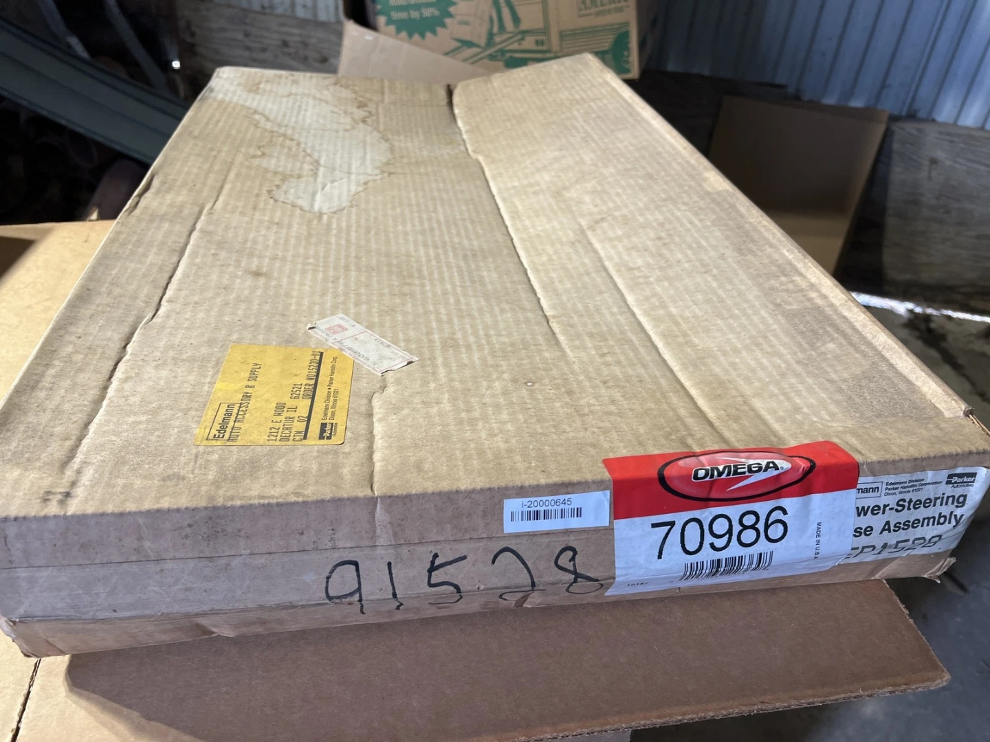 Genuine OMEGA Power Steering Hose Part# 70986 - New