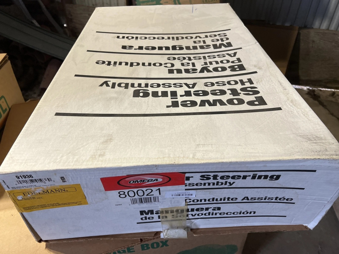 Genuine OMEGA Power Steering Hose # 80021 - New