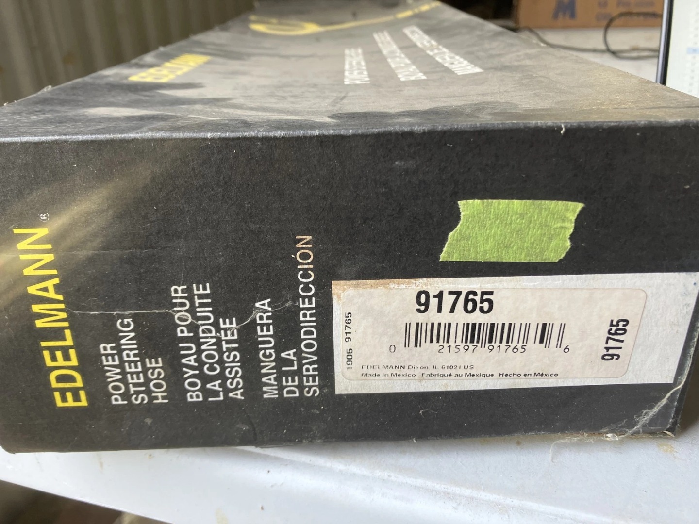 New Genuine Edelmann 91765 Power Steering Hose