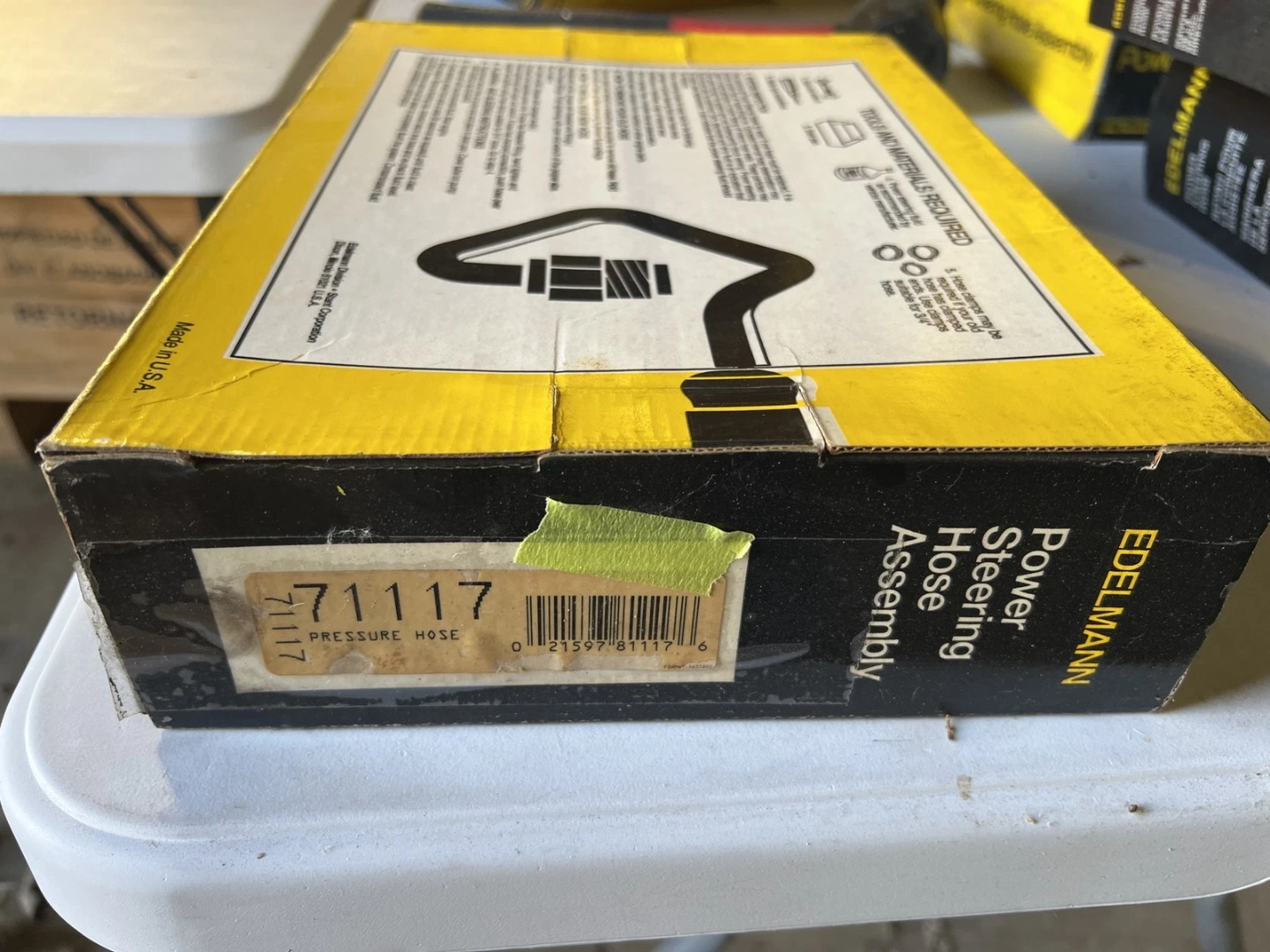 New Genuine Edelmann 71117 Power Steering Hose Assembly