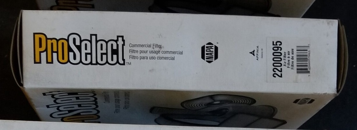 NAPA ProSelect Air Filter Part# 2200095 - NEW