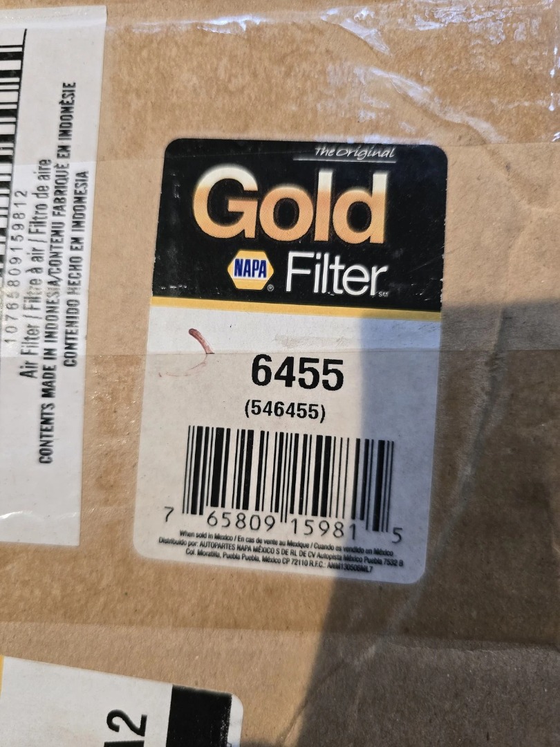 New Genuine NAPA 6455 Air Filter