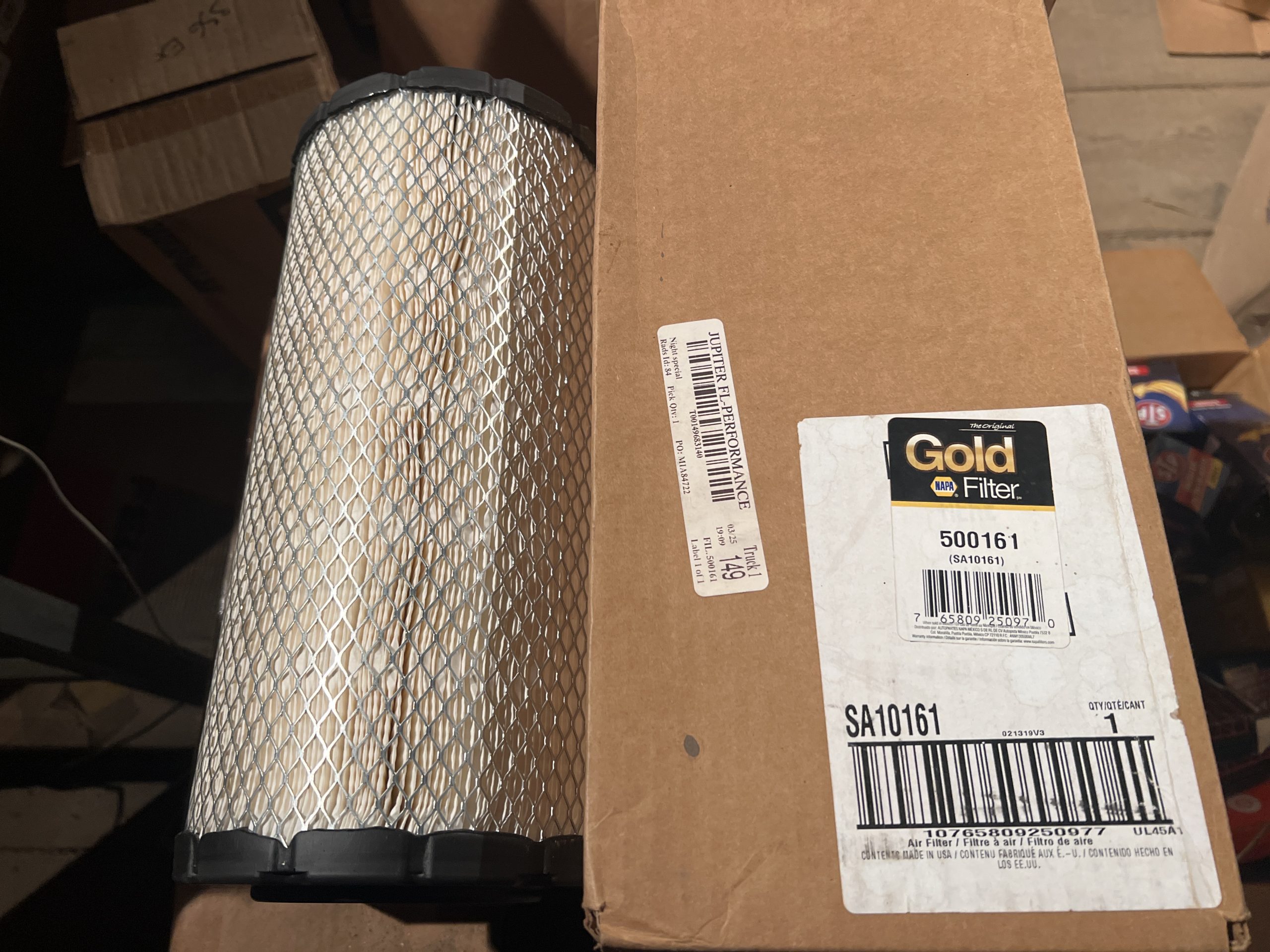 Genuine Napa 500161 Gold Air Filter