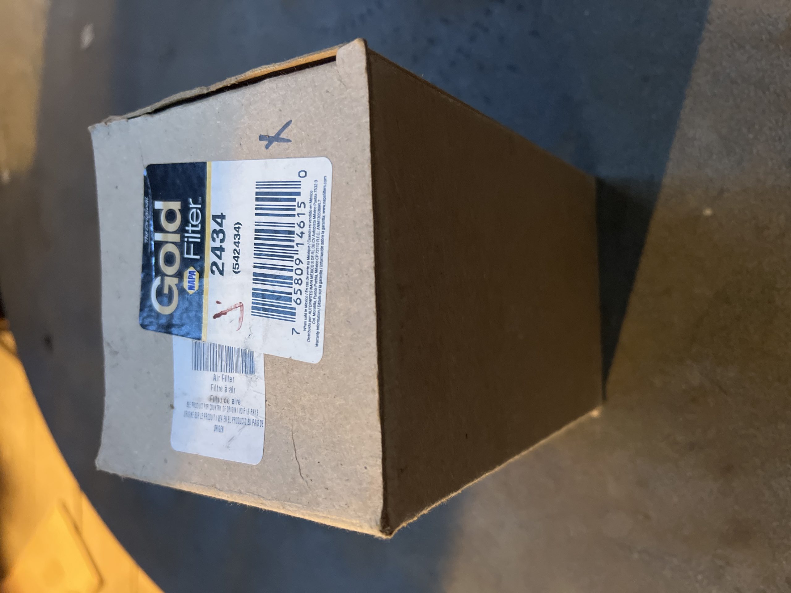 Genuine NAPA 2434 Gold Air Filter