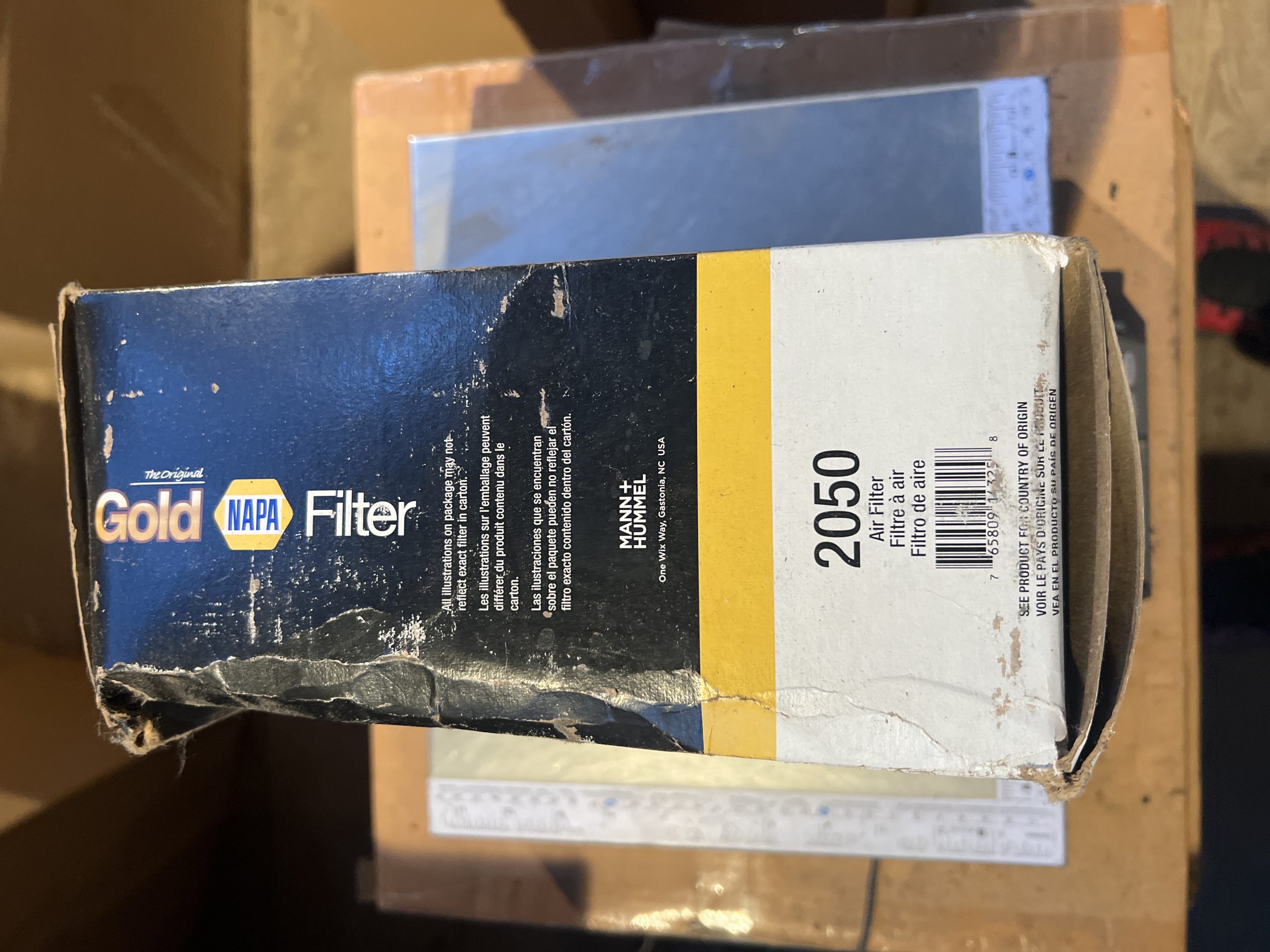 New Genuine Napa Gold 2050 Air Filter