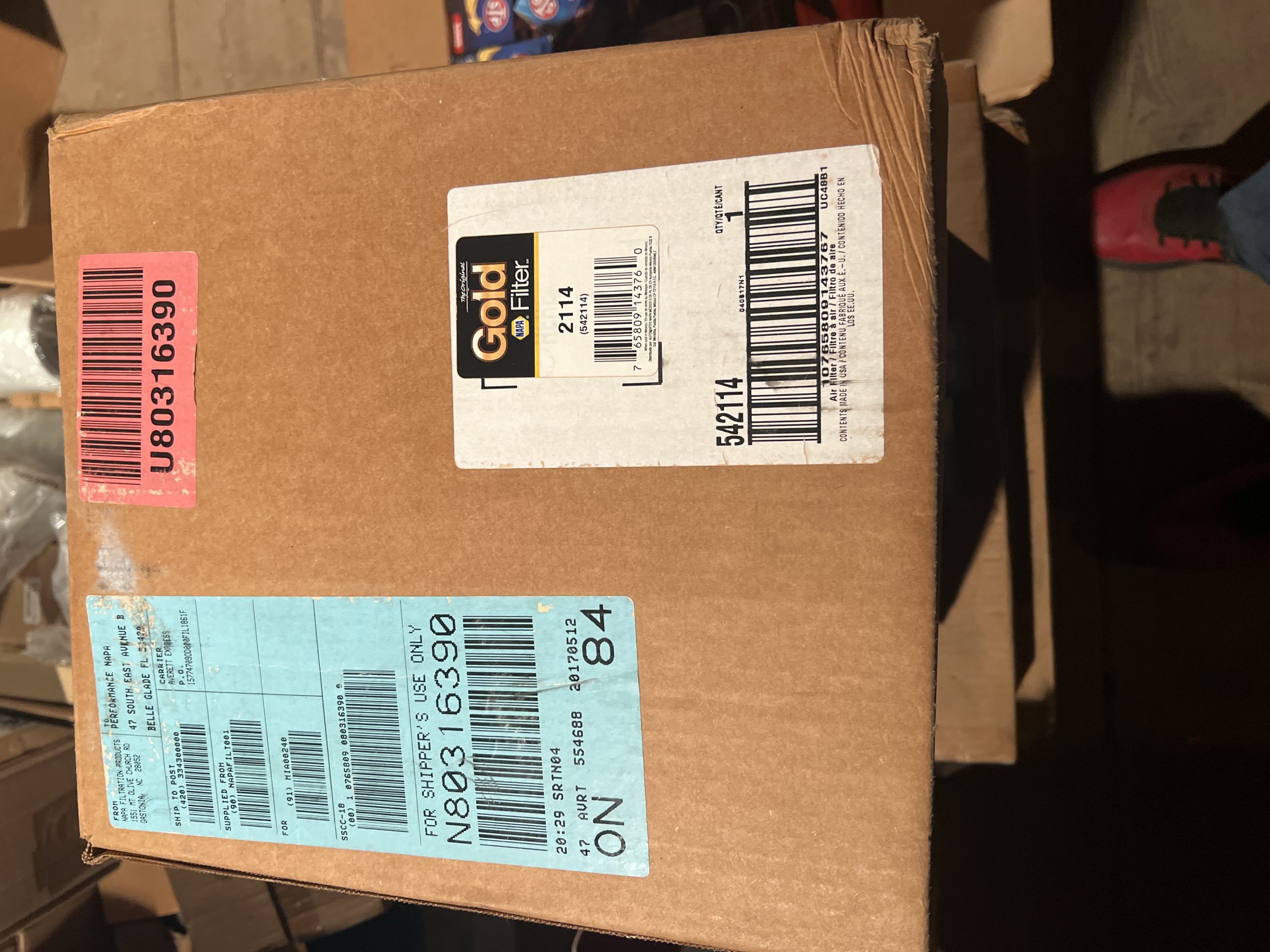 NAPA Gold #2114 Genuine Air Filter - NEW