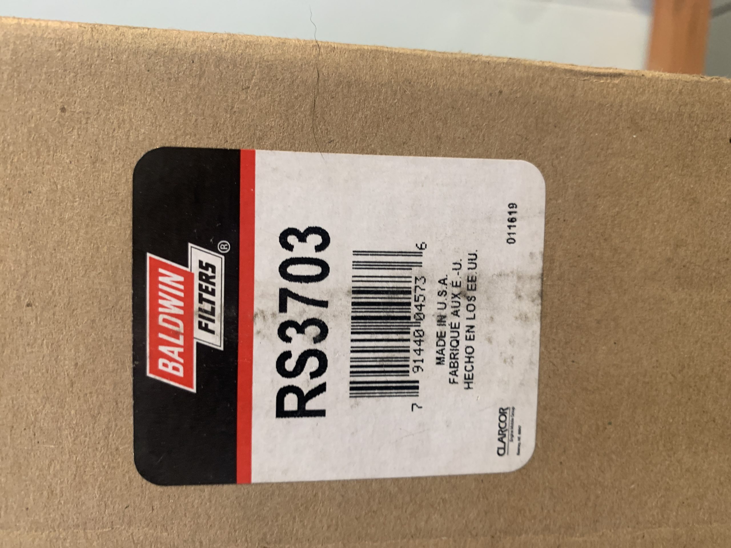 New Baldwin RS3703 Air Filter